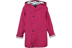 Breizh Ocean - Ciré Imperméable Enfant ELVEN, Intérieur Rayé Marinière avec Capuche - 1 an à 14 Ans