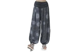Glamexx24 Pantalons décontractés XXL Sarouel légers pour Femmes Pantalons décontractés Pantalons d'été avec Beaucoup de Motifs