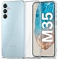 REALCASE Silicone Samsung M35 5G Back Cover Case, Scratch Resistant Protective Crystal Clear Transparent Shock Proof Bumper Back Cover Case for Samsung Galaxy M35 5G