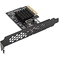 Denash PCIE to USB 3.2 Gen 2 Expansion Card, Supports USB3.2 GEN2x2 20Gbps Type C Type E Front A Key Card, PCI Express USB Card for Desktop PC, for Win 10, for Win 11 32/64bit
