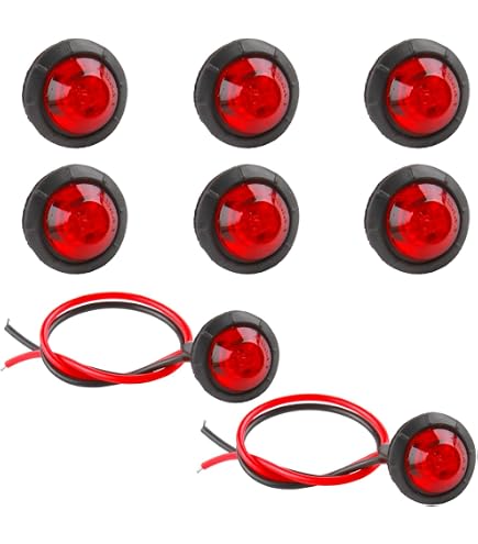 Luci Di Posizione Laterali LED 30 Pezzi - 12V-24V, Rosso/Ambra/Bianco, 3 LED SMD 2835, Impermeabili, Per Camper, Rimorchi, Barche, Camion