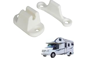 DUBBULON Kit De Retenue De Butée De Porte De Camping-Car - Butoirs De Porte De En Forme De T | Loquet De Porte Pour Caravane Et Camping-Car | Loquets De Porte Pour Caravane,Support De Porte De Camping Car