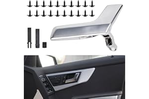 Volumoon Innen Türgriff,Türgriff Griff Silberchrom,Matte Interieur Türgriff,Matt Silber Innentürgriff Linke Seite Kit,für Mercedes X204 W204 C Klasse 2007-2014 (Rechts)
