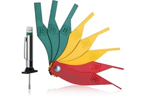 SPEEDWOX garniture de frein jauge d’épaisseur 8PCS SAE & Metric garniture de frein automobile mesure règle jauge de profondeur de bande de roulement de pneu jauge de garniture de frein à outils code