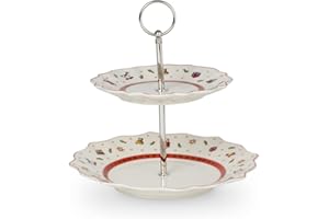 Villeroy & Boch – Toy's Delight kleine Etagere Weihnachten, mini Etagere Weihnachten klein, Weihnachtsetagere Toys, Weihnachtsdeko, Serviergeschirr aus Keramik für Buffet, Geschenk, Premium Porzellan