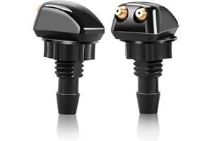Anulely Buses de Lave-Glace, Lot de 2 Jets de pulvérisation pour Pare-Brise, Remplacement Automobile de clapet Anti-Retour de gicleur de Lave-Glace pour la Plupart des Voitures