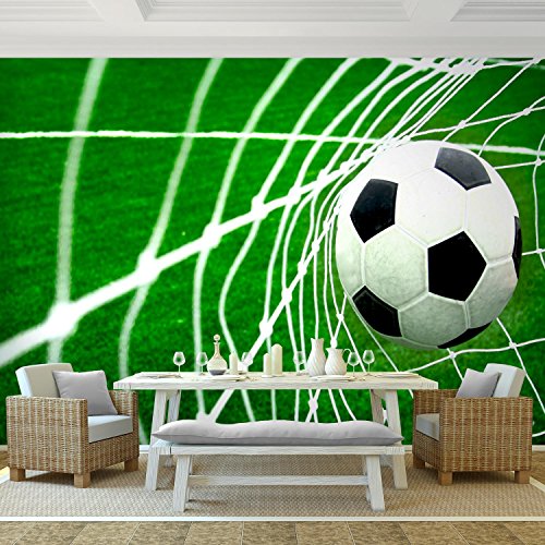 Fototapete Fussball 396 x 280 cm – Vliestapete – Wandtapete – Vlies Phototapete – Wand – Wandbilder XXL – !!! 100% MADE IN GERMANY !!! Runa Tapete 9050012a - 2