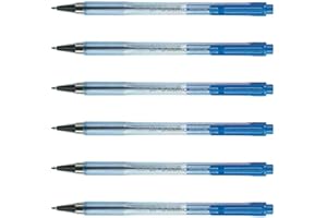 UTTSE Pilot Lot de 6 Stylos à bille rétractable BPS-Matic Pointe Fine Bleu