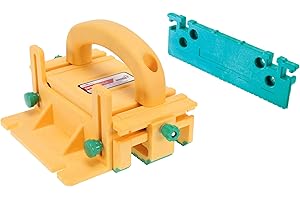 MICROJIG GRR-RIPPER GR-100+GRP-11G 3D Pushblock With A 1/8" Leg Table Saw Accessory For Table Saws, Router Tables, Band Saws, And Jointers, Yellow