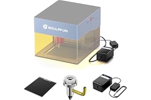 SCULPFUN iCube Air Assist Pump, with Honeycomb Working Table Air Assist Nozzle for iCube 3W/iCube Pro 5W/iCube Pro Max 10W Engraving Machine, 15L/Min Low Noise Low Vibration