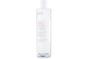 Sensilis - Agua Micelar para Pieles Sensibles con Ácido Hialurónico y Extracto de Regaliz, Limpia, Desmaquilla y Calma Rojeces - 400 ml
