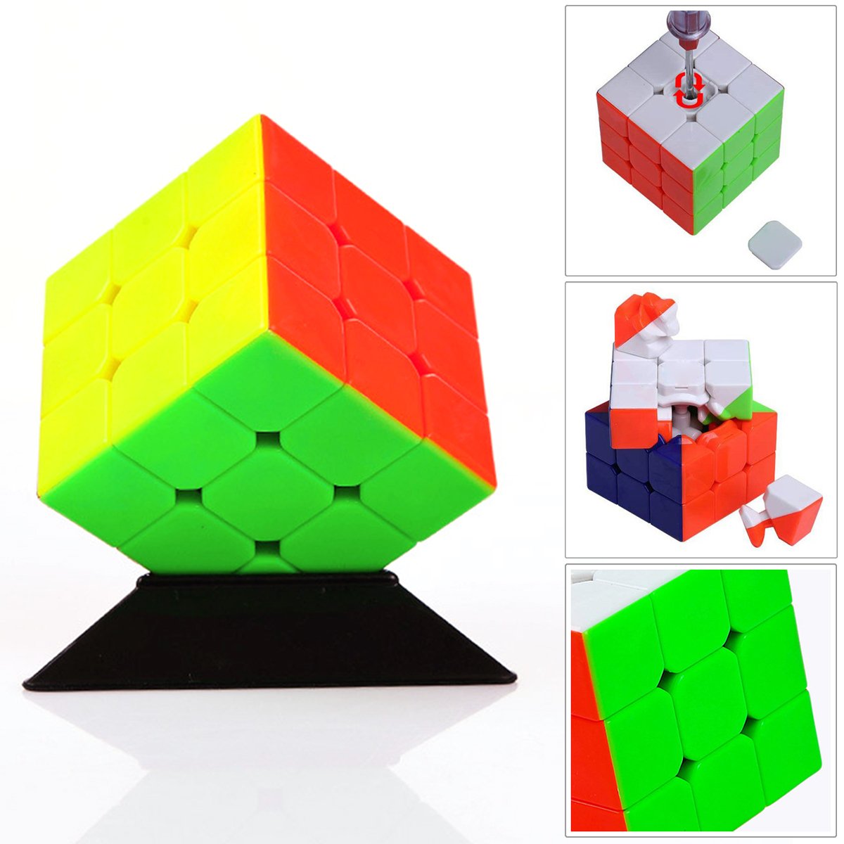 LSMY Speed Cube 2x2 3x3 4x4 Pyraminx Megaminx Puzzle Cubes - Juguete - Imagen 6