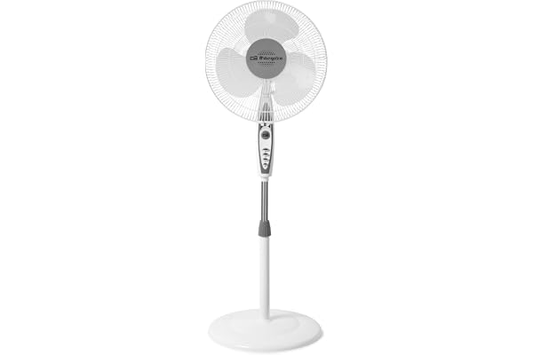 Orbegozo SF 0147 Standing Fan 50 W 3 Ventilation Speeds Oscillating Height Adjustable Quiet