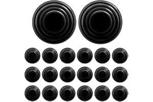 BCBF 20 Stück Autotür Stoßdämpfer, Autotür Stoßdämpfendes, Auto Stoßdämpfer Dichtungen, Silikon-Türkissen Für Tür Schock Dämpfung Abstandshalter, Autotür Dämpfer Für Tür Kollisionen(Schwarze)