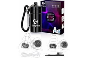 Eargrace Tapones Oidos Concierto, 2 pares de tapones para los oídos con reducción de ruido de protección auditiva para músicos, DJ, festivales, motocicletas y eventos ruidosos(23dB)