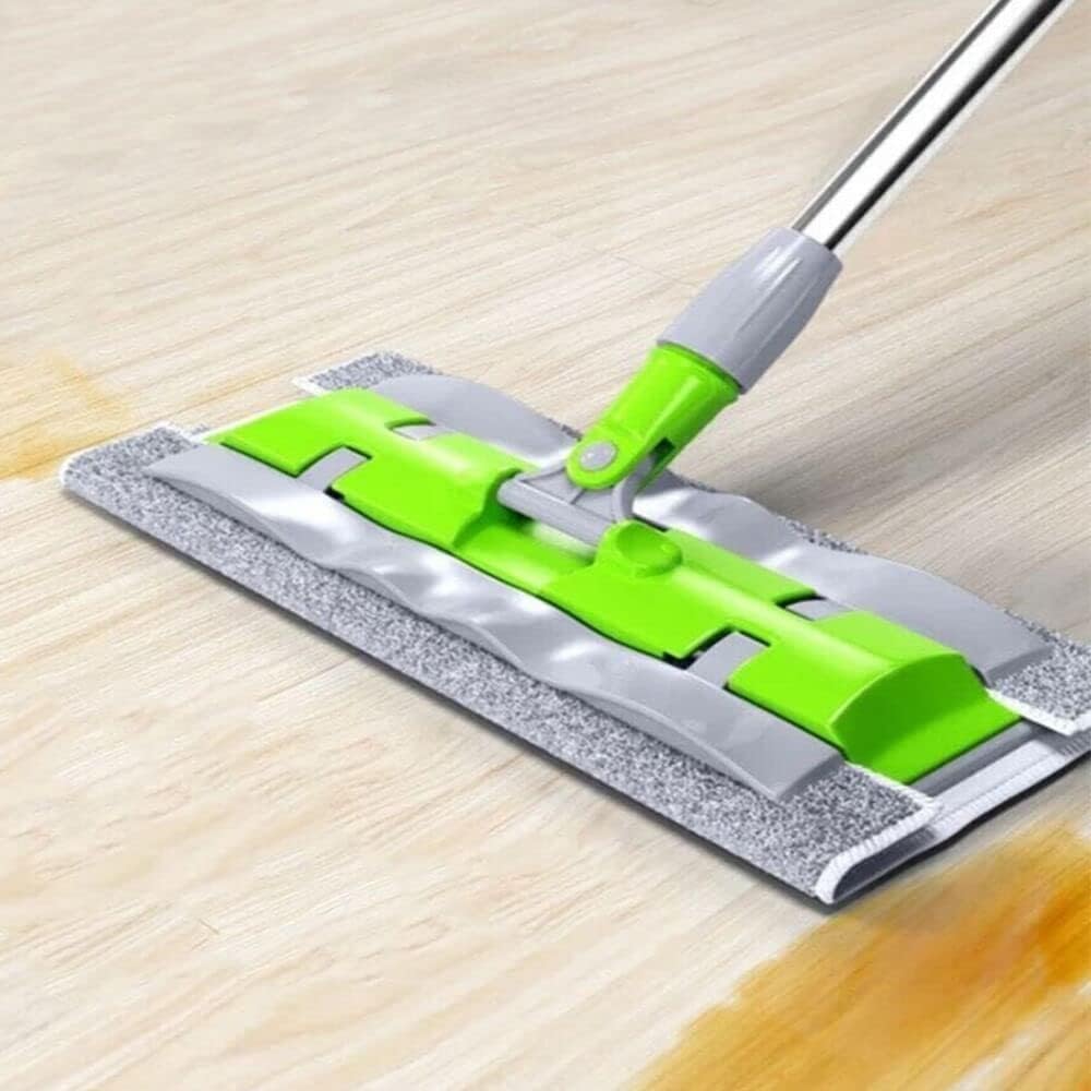 Piev Microfiber Sihirli Teleskopik Yer Duvar Cam Temizlik Mop Yedek Bezli Mor