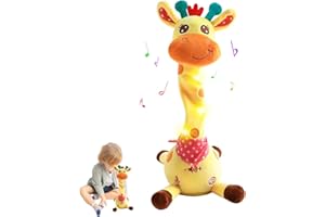 MeHoo Cactus Che Balla e Ripete con Funzione di Controllo Del Volume, Bambola di Peluche Leggera Ripetere ciò Che Si dice Baby Incoraggiare la Parola Giocattoli Regali e Decorazione Della Casa