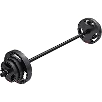 Set Manubri Gorilla Sports Da 30 Kg - Con 12 Dischi Rivestiti In Plastica, Barre Da 42 Cm E Chiusure A Stella