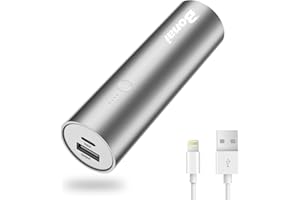 BONAI Klein Powerbank 5800mAh Externer Akku Handy Tragbares Ladegerät Mini Portable Charger Leichte Power Bank für iPhone 13 Pro Max,12,11,XR,XS,X,SE,8 Plus,8,7,6,5,4s,Samsung Phones-Silber