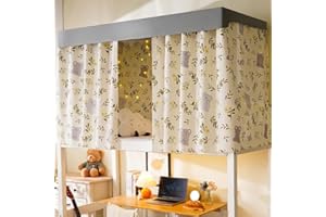 haozaikeji Bed Curtain Dorm Bunk Single Sleeper Blackout Shading Cloth Cute Girls Dustproof Privacy Mosquito Tents Lightweight Student Dormitory Home Bedroom Cabin Decor Bedding Protection Net