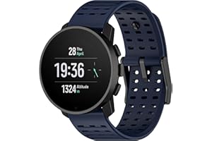 Th-some Correa para Suunto 9 Peak Pro/Suunto 9 Peak, 22MM Correa de Repuesto Ajustable Compatible con Suunto 5 Peak, Deportiva de Silicona Correa Compatible con Suunto Vertical