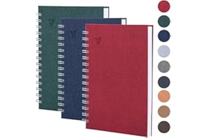 VJ VICTORIA'S JOURNALS Victoria's Journals Notebook A5, Hardcover, Pack of 3 notebooks, Thick 100 gsm paper with lined pages, Elegant Printing Series, Diary lined notebook, Spiral notebook a4 (A5, Colored)