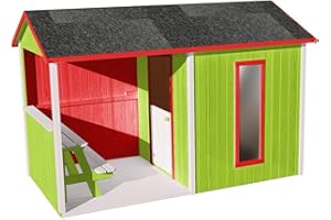 Soulet Cabane en Bois pour Enfant avec Table - Jazz