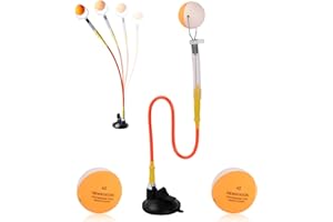 KYSUN Tischtennis Trainer, Ping Pong Tischtennistrainer Feste Rapid Rebound Ball Clip Trainingsmaschine, PVC-Justierbarer Tischtennisball Sauger Training Ball Trainer, für Tischtennis-Training