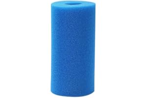QOXEZY 1/2/4Pcs Swimming Pool Filter for Intex Type B, Foam Sponge Cartridge for Intex Filter Pumps, Reusable Washable Pool Filter,14.5 * 4.5 * 25.4cm