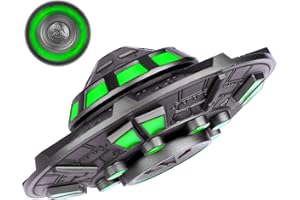 ANZMTOSN Raumschiff Fidget Spinners Metall, Legierung UFO Finger Hand Spinner, Fidget Infinity Cube Autismus sensorisches Gadget, Angst Relief Spielzeug für Kinder & Erwachsene, leuchtende Nachteffekte…