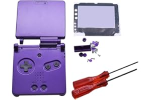 Xingsiyue Reemplazo Lleno Housing Cáscara Cubrir Caso Piezas de Reparación Set w/Lente&Destornillador para Nintendo Gameboy Advance SP GBA SP Consola