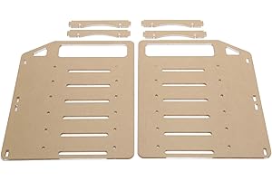 DEANSH 3.5in Hard Drive Bracket, Acrylic Hard Drive Bracket, DIY 3.5in Hard Disk Shelf HDD Transparent Cage, Support Fix Six 3.5-inch Hard Drives and Two 8cm Fans