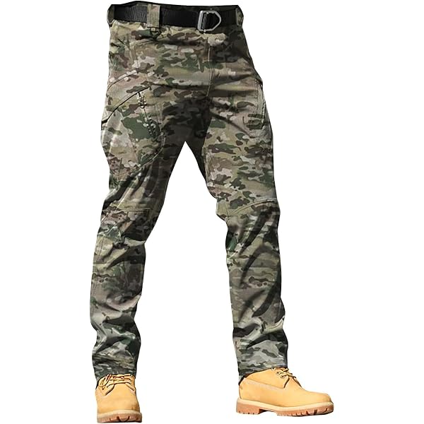 Pantalon Tactique Homme Multipoches - Nylon/spandex, Imperméable - Pour Randonnée, Travail, Style Militaire Décontracté