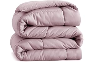 Casa Platino King Size Duvet – 10.5 Tog All Seasons Duvet with Corner Tabs, Box Stitched Quilt, Hypoallergenic Comforter - Sepia Rose