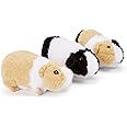 Zappi Co 100% Recycled Guinea Pig Plush Set of 3- Mulitpack (15cm Each) Soft Cuddly Eco Friendly Collection for Newborn