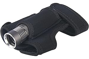 Sarini Diving Torch Arm Holder Flashlight Glove Hands Free Flashlight Holder Universal Adjustable Wrist Strap Scuba Dive Lights Accessories