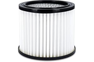 GENERICO Filtro Ricambio Universale Aspiracenere Aspirapolvere - Filtro a Cartuccia HEPA Ø138x120mm - Accessori Aspira Polvere a Bidone - Cilindro con Filtri Aspiracenere Foro Unico