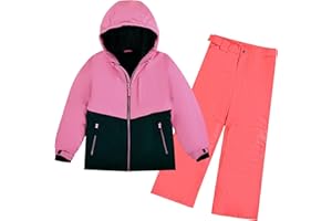ODYSSEY-REFUGE LUNA Mädchen-Schneeanzug mit Kapuze Wasserabweisender Skianzug, winddichter Winteranzug