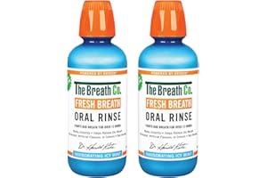 THE BREATH CO. The Breath Co Fresh Breath Oral Rinse Icy Mint Duo, 2 x 500 ml, Mint, 1 kg