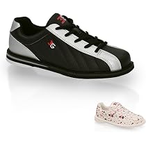 Scarpe Da Bowling EMAX Pro Bowl Kvara: Look Sneaker, Suola In Microfibra Scivolosa, Per Uomo E Donna, Nere