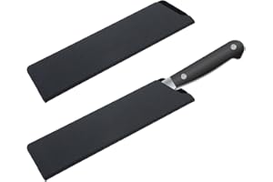 TIESOME Lot de 2 protège-couteaux, 22 x 5,5 cm, étui de protection en ABS avec doublure en feutre, sac à couteaux pour couteau de chef, noir