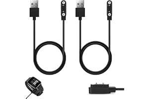 2 stycken universell smartklockladdningskabel för 2-polig pitch 7,62 mm, magnetisk USB-laddkabel, 2 stift för smartklocktillb