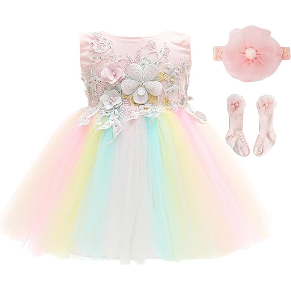 Robe De Fée Nouveau-né Fille - Tutu Tulle, Papillon 3D, Manches Longues, Pour Anniversaire, Mariage, Séance Photo - 8