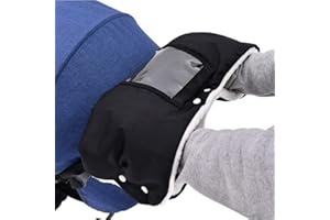 DZOZO Stroller Fleece Hand Muff Pram Hand Muff Pram Hand Warmer Pushchair Gloves Hand Gloves Stroller Mittens Baby Stroller Gloves Pushchair Hand Warmer Gloves Universal Stroller Handmuff