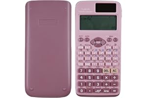 Dakexiong FX-991EX Scientific Calculator Multi-Function Calculator Scientific, 552 Functions, 10+2 Screen Displays - Ideal for Students and Teachers, Office, Pink