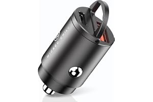 Wicked Chili 45W Tiny Car Charger Fast Charger, Dual Charging Adapter