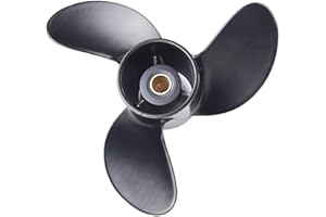 DONKIVVY Hélice hors-bord en aluminium de 7,8 x 8 pour hors-bord pour Mercury 2 temps 5HP 3R1W64516-0