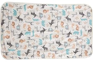 ZERODIS 3 Layers Cotton Waterproof Baby Urine Pad Bed Nappy Liner Diaper Changing Mat for Baby Toddler Children and Adults with Incontinence 29.5x47.2Inch(Beige + Deer)