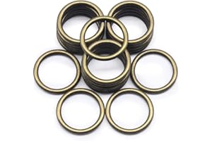 Jamsinmu Anello di metallo robusto ring multiuso per accessori artigianali fai-da-te, cinture e guinzagli per cani Bronze 20mm