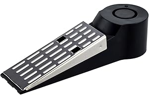 KOBERT-GOODS KOBERT GOODS Tür-Stopper mit Alarm-Funktion 1 Stück für Türen 120db Sirene rutschfeste Unterseite Einbruch-Schutz und Erschütterungs-Sensor zur Sicherheit für Außen und Innen